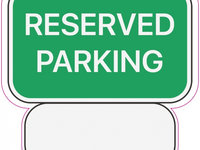 Abtibild Reserved Parking TAG 030 291022-7
