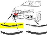 Acoperire bara protectie 5886484 VAN WEZEL pentru Vw Jetta Vw Vento Vw Bora Vw Golf