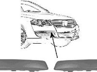 Acoperire, bara protectie VW PASSAT limuzina (3C2), VW PASSAT Variant (3C5) - VAN WEZEL 5839587