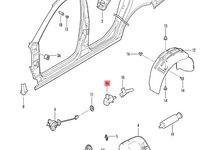 Actuator deschidere usita rezervor 3B0959782 Volkswagen Passat B5 2.5 TDI EFR OEM 3B0959782