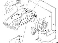 Actuator deschidere usita rezervor Audi A3 8L coupe 1.9 TDI manuala OEM 8L0862153