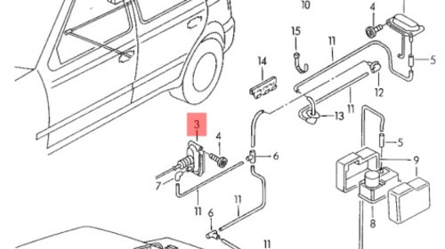 Actuator motoras Volkswagen Audi Seat Skoda