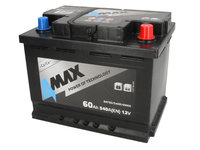 Acumulator 4MAX 12V 60Ah/540A R+ borna standard 242x175x190 B13 - flansa de montare 10.5 mm pornire 4MAX BAT60/540R/4MAX