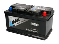 Acumulator 4MAX 12V 85Ah/850A R+ borna standard 315x175x175 B13 - flansa de montare 10.5 mm pornire 4MAX BAT85/850R/4MAX