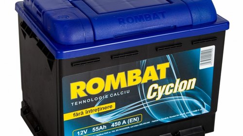 Acumulator auto Rombat cyclon 55Ah