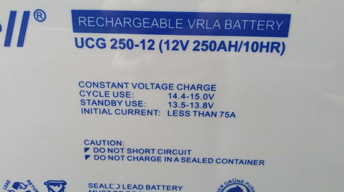 Acumulator / Baterie Multimarca UCG250-12, 12V 250AH/10HR, 495X265X230