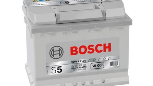 ACUMULATOR BOSCH S5 63AH Borna inversa