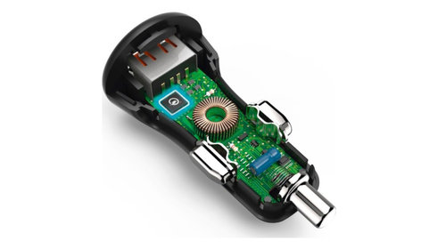 Adaptor incarcare auto USB Hama cu incarcare 