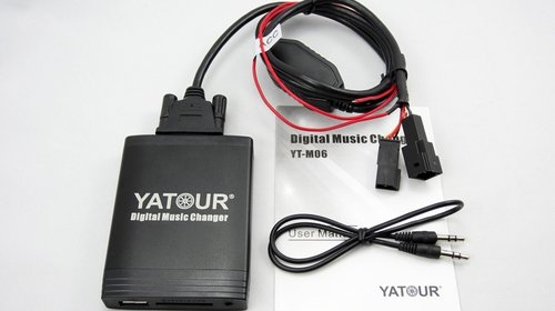 Adaptor / Interfata mp3 Yatour ( USB/SD/AUX-IN ) pentru BMW cu conector 6pini+3pini