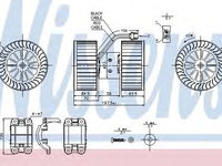 Aeroterma (ventilator) habitaclu BMW X3 (E83) (2004 - 2011) NISSENS 87115