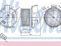 Aeroterma (ventilator) habitaclu CITROËN XSARA PICASSO (N68) (1999 - 2016) NISSENS 87021