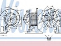 Aeroterma (ventilator) habitaclu FIAT CROMA (194) (2005 - 2016) NISSENS 87025