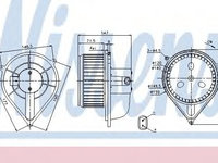 Aeroterma (ventilator) habitaclu FIAT DUCATO platou / sasiu (230) (1994 - 2002) NISSENS 87128