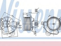 Aeroterma (ventilator) habitaclu FIAT GRANDE PUNTO (199) (2005 - 2016) NISSENS 87086