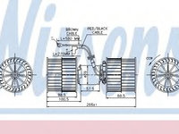 Aeroterma (ventilator) habitaclu FORD ESCORT '91 Courrier (AVL) (1990 - 1994) NISSENS 87071