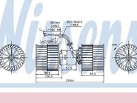Aeroterma (ventilator) habitaclu FORD ESCORT Mk IV Cabriolet (ALF) (1986 - 1990) NISSENS 87071