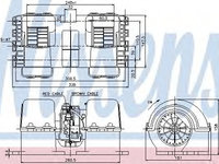 Aeroterma (ventilator) habitaclu MAN TGA (2000 - 2016) NISSENS 87133