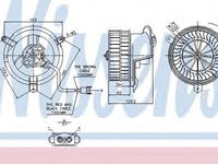 Aeroterma (ventilator) habitaclu MERCEDES 190 (W201) (1982 - 1993) NISSENS 87035