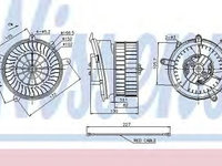 Aeroterma (ventilator) habitaclu MERCEDES C-CLASS (W202) (1993 - 2000) NISSENS 87152