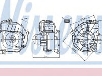 Aeroterma (ventilator) habitaclu OPEL COMBO caroserie inchisa/combi (2001 - 2016) NISSENS 87084