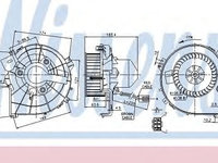 Aeroterma (ventilator) habitaclu OPEL TIGRA TwinTop (2004 - 2016) NISSENS 87080