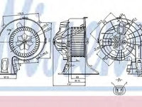 Aeroterma (ventilator) habitaclu OPEL VECTRA C (2002 - 2016) NISSENS 87049