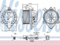 Aeroterma (ventilator) habitaclu RENAULT SCÉNIC I (JA0/1_) (1999 - 2003) NISSENS 87024