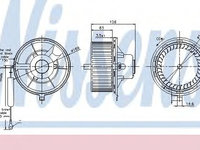 Aeroterma (ventilator) habitaclu SEAT IBIZA Mk II (6K1) (1993 - 1999) NISSENS 87031