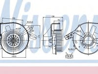 Aeroterma (ventilator) habitaclu SKODA RAPID (NH3) (2012 - 2016) NISSENS 87028