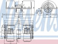 Aeroterma (ventilator) habitaclu VOLVO FH 12 (1993 - 2016) NISSENS 87132