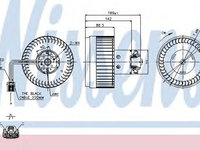 Aeroterma (ventilator) habitaclu VOLVO S60 I (2000 - 2010) NISSENS 87036