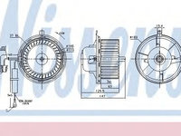 Aeroterma (ventilator) habitaclu VW GOLF 3 (1H1) (1991 - 1998) NISSENS 87404