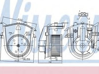 Aeroterma (ventilator) habitaclu VW GOLF 3 (1H1) (1991 - 1998) NISSENS 87176