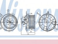 Aeroterma (ventilator) habitaclu VW PASSAT (362) (2010 - 2014) NISSENS 87032