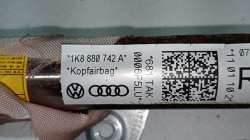 Airbag cortina dreapta VW Scirocco 2008 – 2017