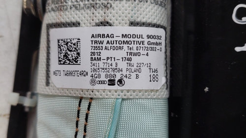 Airbag dreapta fata AUDI A6/S6 IV Saloon (4G2, C7, 4GC) [ 2010 - 2018 ] OEM 34117714b