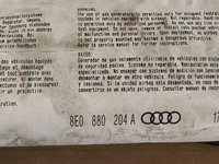 Airbag pasager Audi A4 B6 cod produs:8E0880204A / 8E0 880 204 A