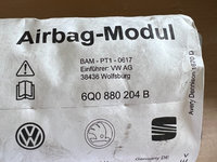 Airbag Pasager VW Polo 9N 2002 - 2009 Cod Piesa : 6Q0 880 204 B / 6Q0880204B