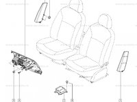 Airbag scaun fata dreapta Dacia Dokker