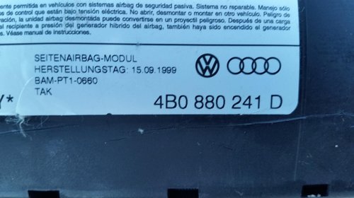 Airbag scaun stanga Audi A6, 2000, cod 4B0880241D
