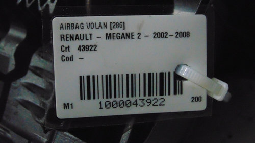Airbag volan Renault Megane 2 din 2004