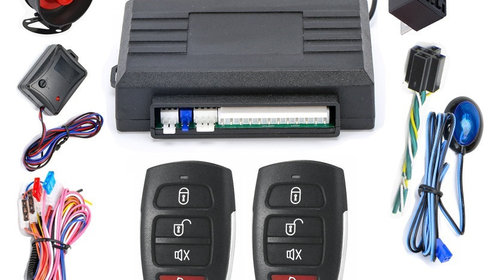 Alarma auto cu 2 telecomenzi KD-X9