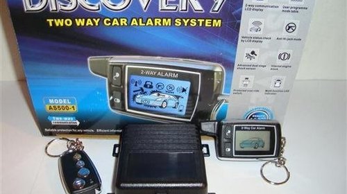 ALARMA AUTO CU PAGER DISCOVERY AS500 - SISTEM