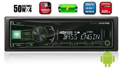 ALPINE UTE-81R RADIO-CD MP3 PLAYER AUTO CU USB MONTAJ CALIFICAT