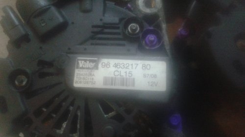 Alternatoare Valeo cod 9646321780 CL 15 Peugeot 207 1.6hdi