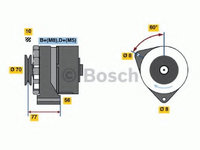 Alternator 0 986 034 110 BOSCH pentru Bmw Seria 3 Bmw Seria 5 Bmw Seria 6 Bmw Seria 7