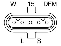 Alternator 0 986 049 350 BOSCH pentru Bmw Seria 5 Nissan Sunny Nissan Primera Vw Transporter Volvo Fh Volvo B Volvo 9700 Volvo 9900 Volvo Fm