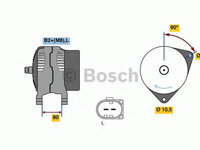 Alternator 0 986 049 950 BOSCH pentru Peugeot Boxer Peugeot Manager Iveco Daily CitroEn Jumper CitroEn Relay Iveco Massif