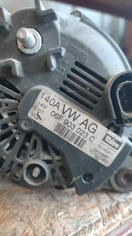 ALTERNATOR 06F903023C 140A Skoda OCTAVIA 2 an 2004-2013 BMM / CAYC / BKD / BJB / BXE / BKC / BST cod piesa 06F903023C