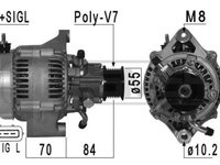 Alternator 210961A ERA pentru Land rover Discovery Land rover Defender